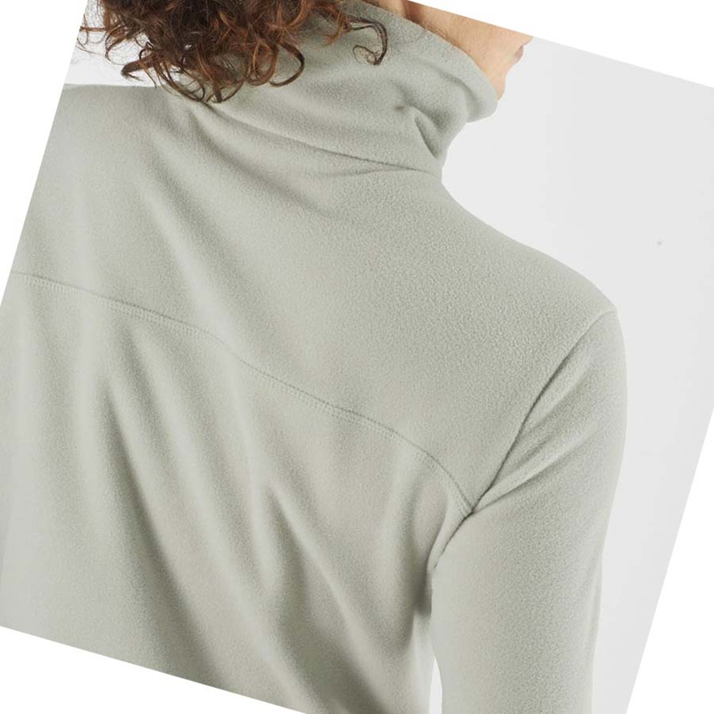 Salomon ESSENTIAL COSY FLEECE Hoodie Damen Beige | LPKAUCG-06