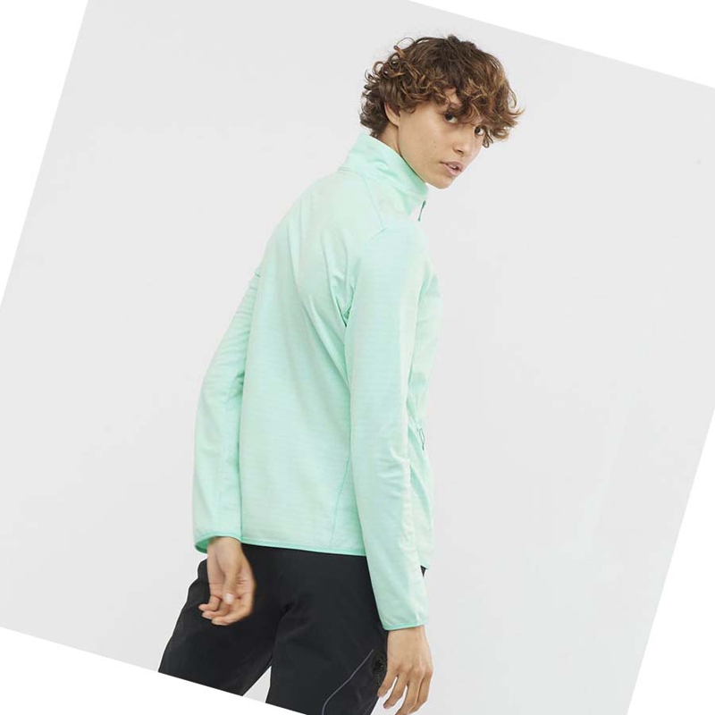 Salomon ESSENTIAL LIGHTWARM Hoodie Damen Grün | RCMJBNT-97