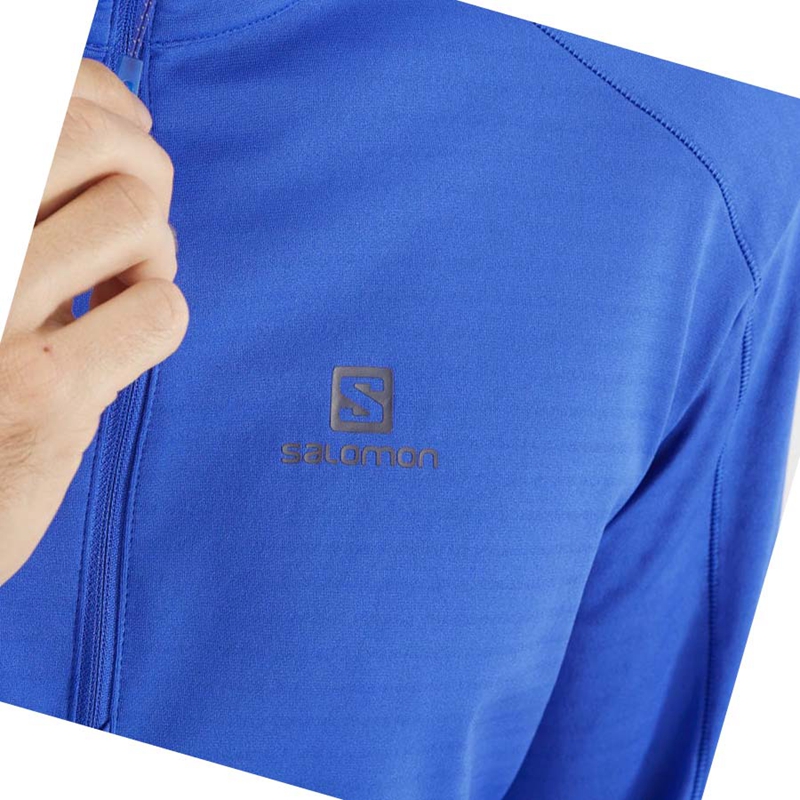 Salomon ESSENTIAL LIGHTWARM Hoodie Herren Blau | LQGHBUD-92