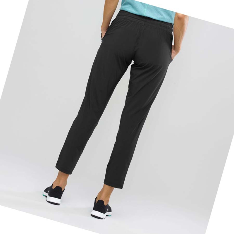 Salomon ESSENTIAL LIGHT Hose Damen Schwarz | OGQMRVL-67