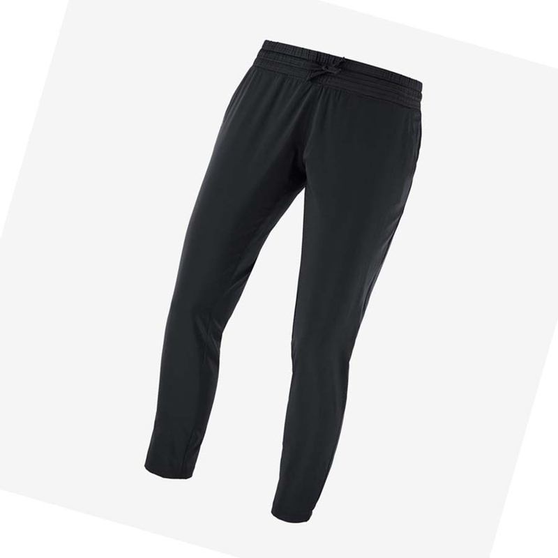 Salomon ESSENTIAL LIGHT Hose Damen Schwarz | OGQMRVL-67