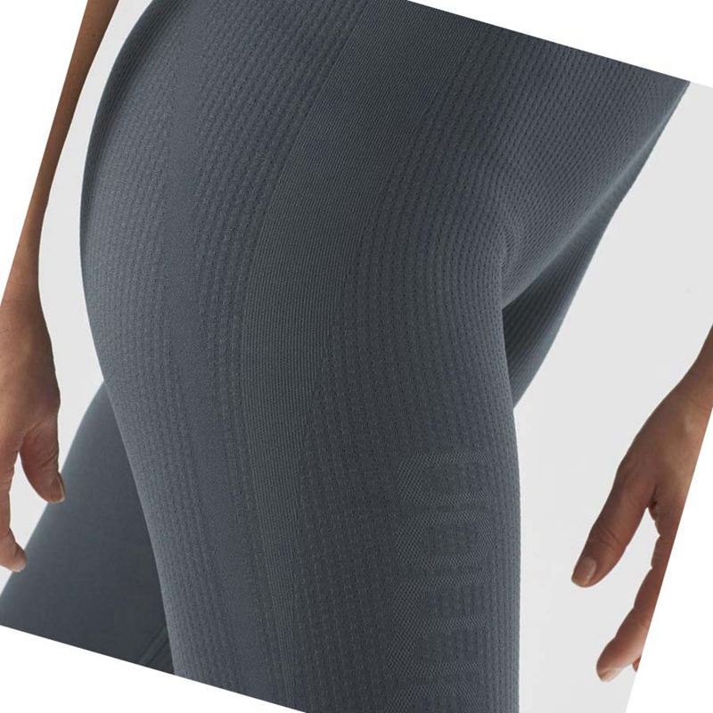 Salomon ESSENTIAL SEAMLESS Hose Damen Schwarz | VPXJWLM-24