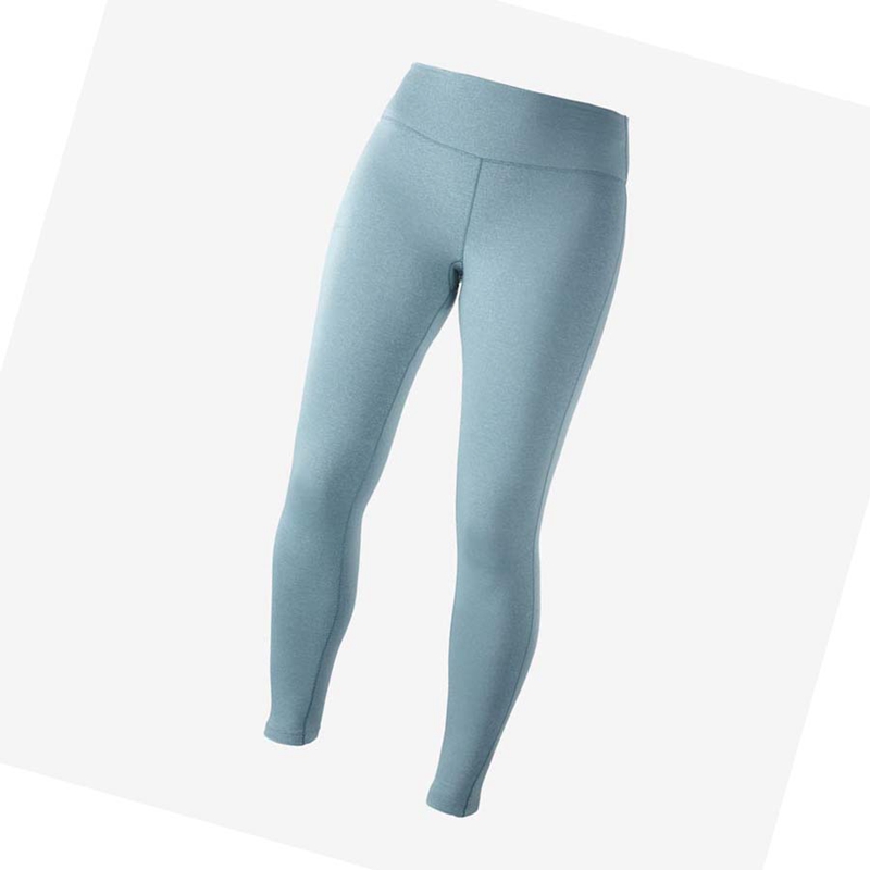 Salomon ESSENTIAL WARM Hose Damen Blau | TJVGWUF-02