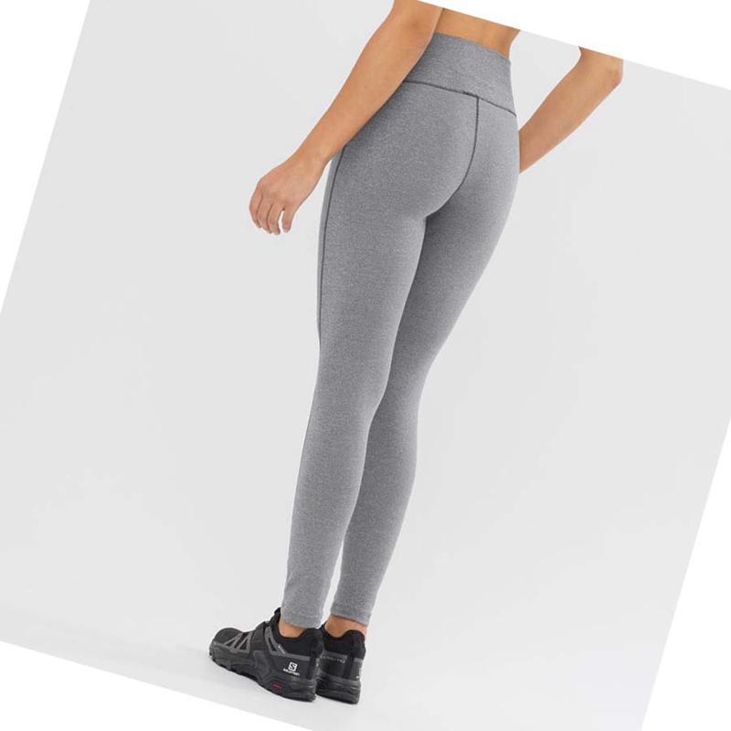 Salomon ESSENTIAL WARM Hose Damen Grau | EOIWXAZ-95
