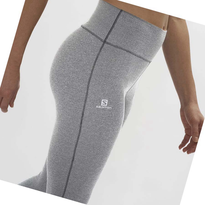 Salomon ESSENTIAL WARM Hose Damen Grau | EOIWXAZ-95