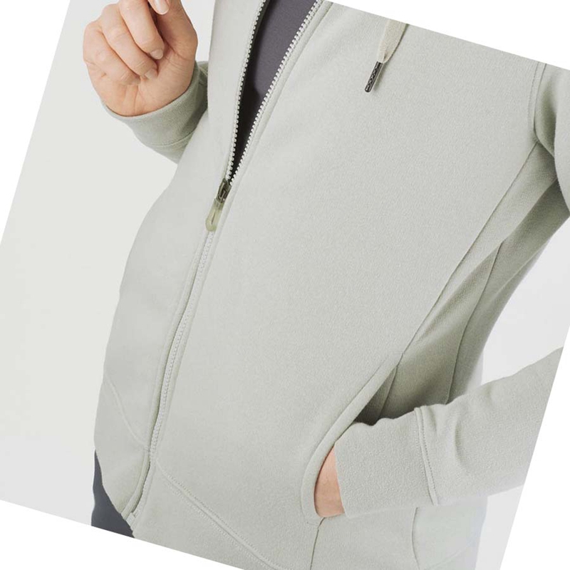 Salomon ESSENTIAL WARM SALOMON Hoodie Damen Beige | GLBSPIV-05