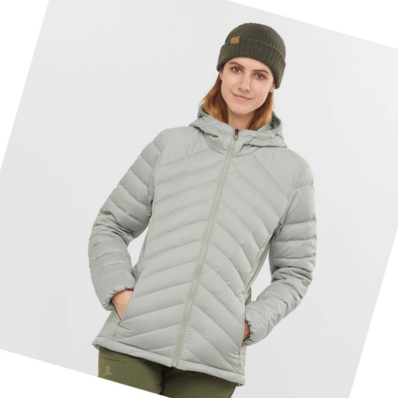 Salomon ESSENTIAL XWARM DOWN INSULATED Jacke Damen Weiß | KGSLIBO-80