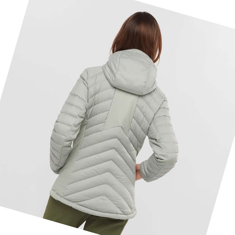 Salomon ESSENTIAL XWARM DOWN INSULATED Jacke Damen Weiß | KGSLIBO-80