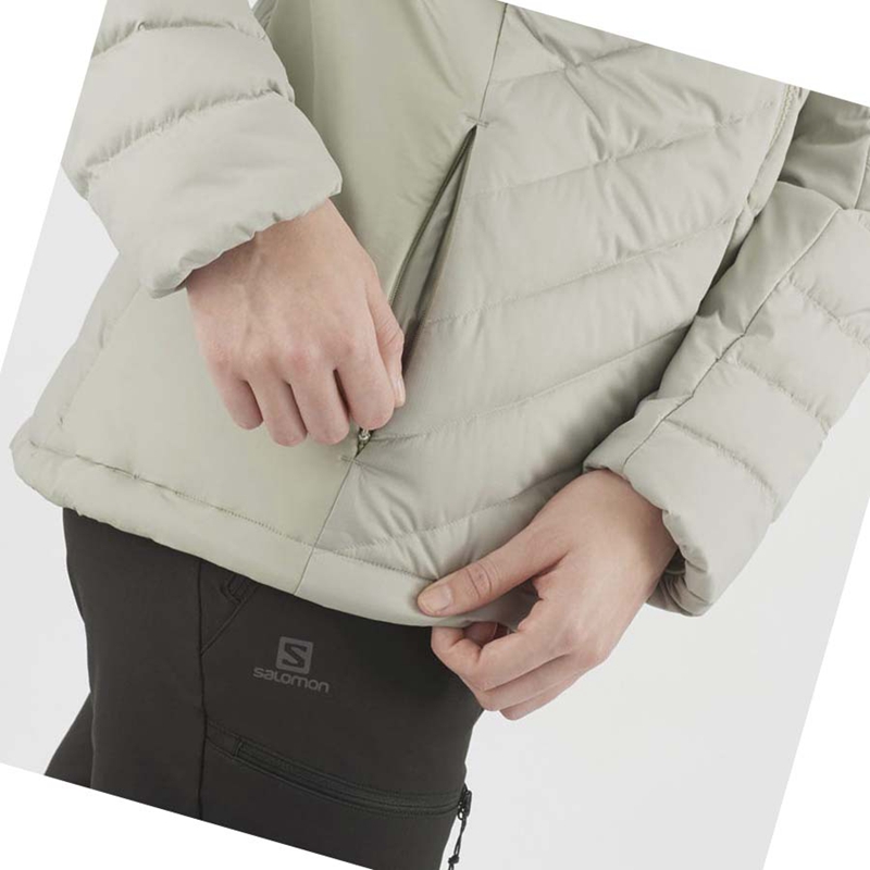 Salomon ESSENTIAL XWARM DOWN INSULATED Jacke Damen Weiß | KGSLIBO-80