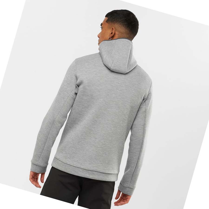 Salomon ESSENTIAL XWARM HYBRID Hoodie Herren Grün | HJQGSLA-84