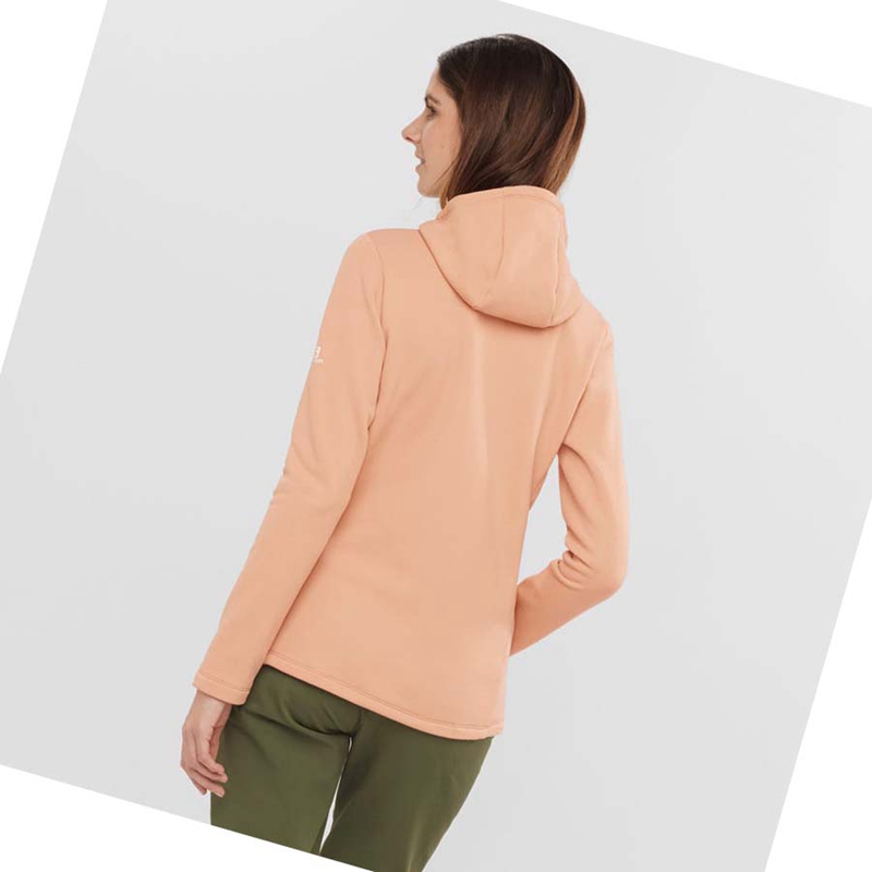Salomon ESSENTIAL XWARM Hoodie Damen Rosa | MSONIEW-43