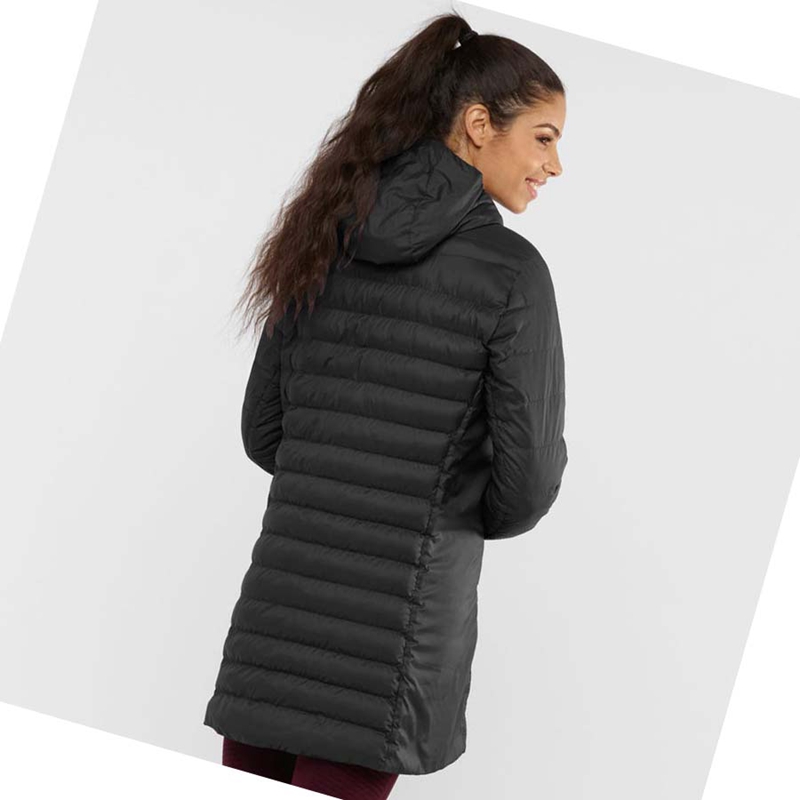 Salomon ESSENTIAL XWARM LONG INSULATED Jacke Damen Schwarz | YMWXRGK-18