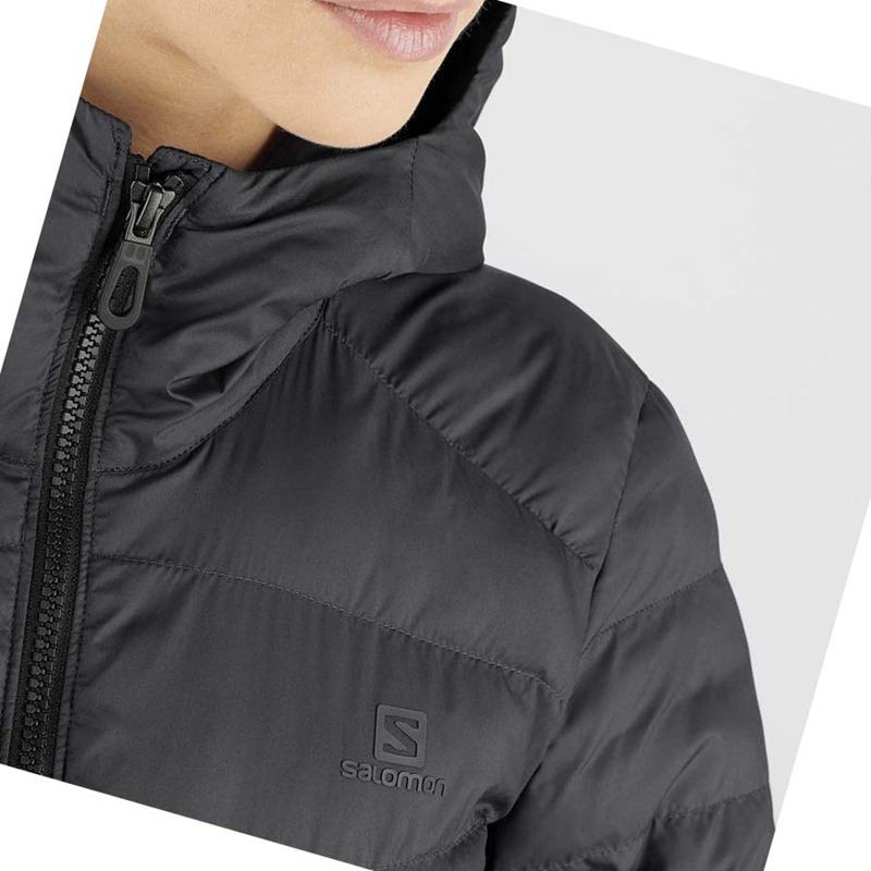 Salomon ESSENTIAL XWARM LONG INSULATED Jacke Damen Schwarz | YMWXRGK-18