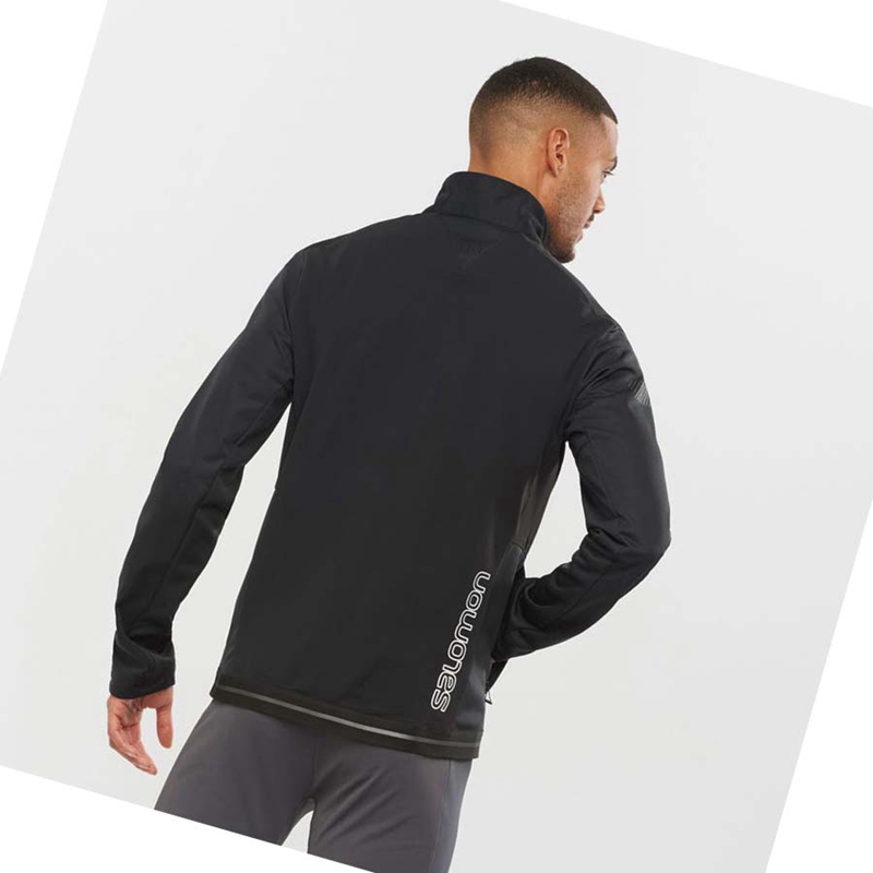 Salomon GORE TEX INFINIUM™ WINDSTOPPER® Jacke Herren Schwarz | ERZGPHX-61