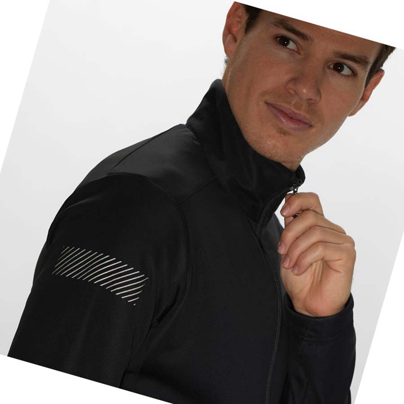 Salomon GORE TEX INFINIUM™ WINDSTOPPER® Jacke Herren Schwarz | ERZGPHX-61