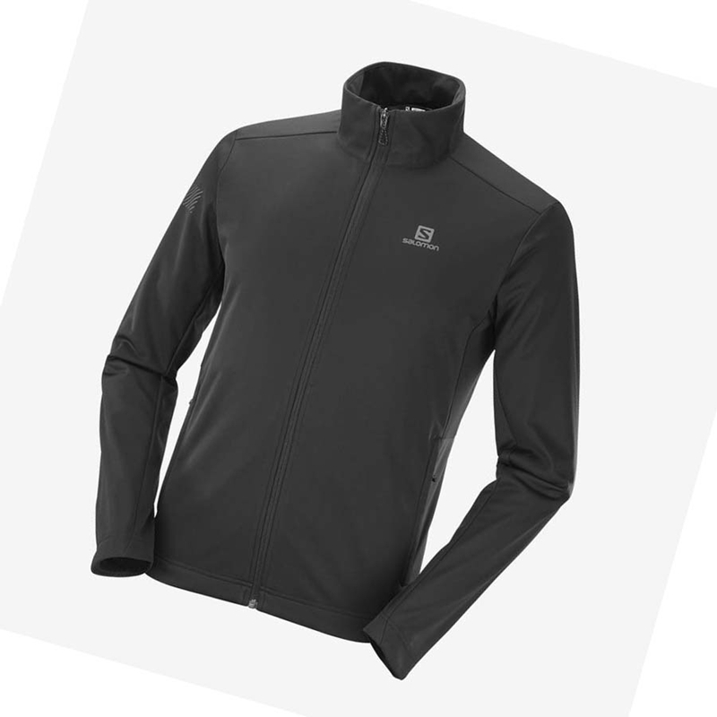 Salomon GORE TEX INFINIUM™ WINDSTOPPER® Jacke Herren Schwarz | ERZGPHX-61