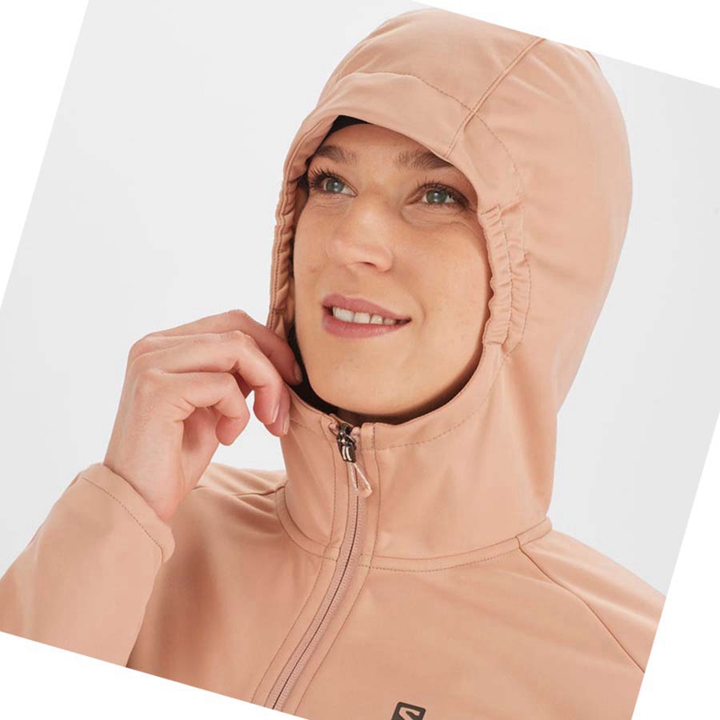 Salomon GORE TEX INFINIUM™ WINDSTOPPER® Jacke Damen Rosa | KARIEJG-83