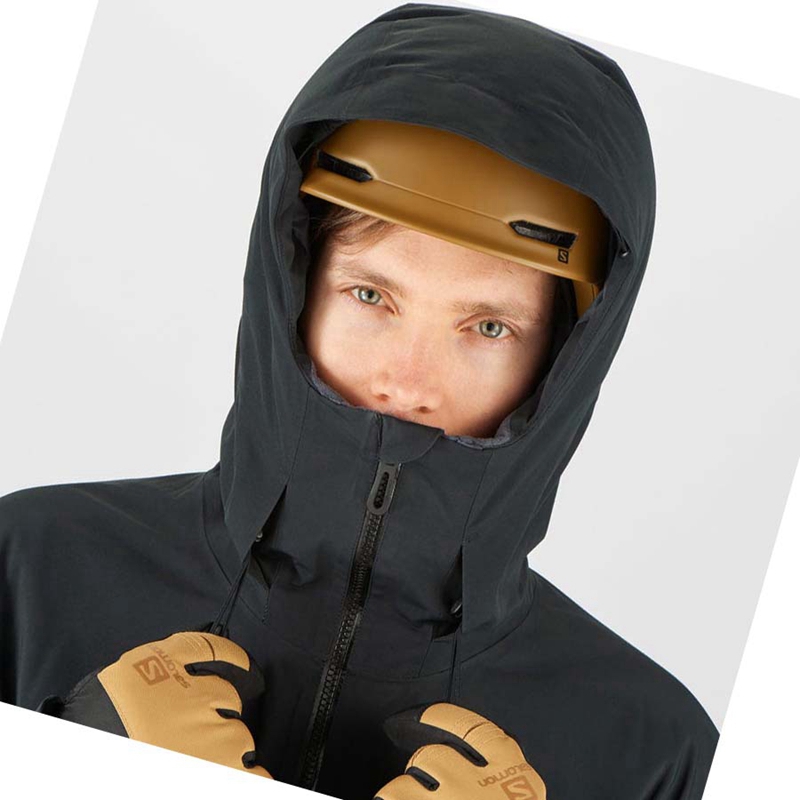 Salomon GRAVITY GORE-TEX ANORAK Skijacken Herren Braun | VBIEWYT-85