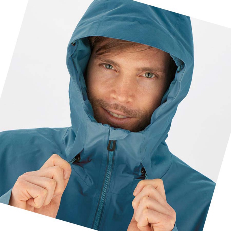 Salomon GRAVITY GORE-TEX ANORAK Skijacken Herren Blau | XQEGZBD-68