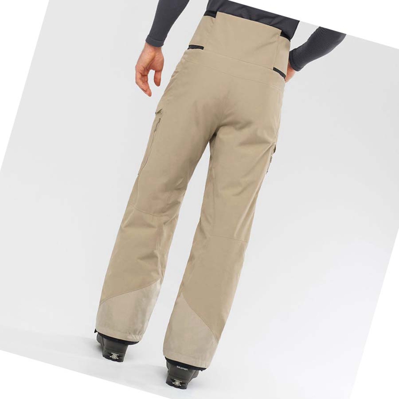 Salomon GRAVITY GORE-TEX Ski Hosen Herren Braun | IKMNUTH-83