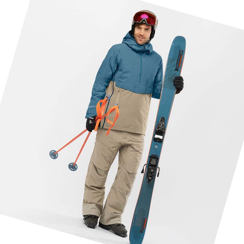 Salomon GRAVITY GORE-TEX Ski Hosen Herren Braun | IKMNUTH-83