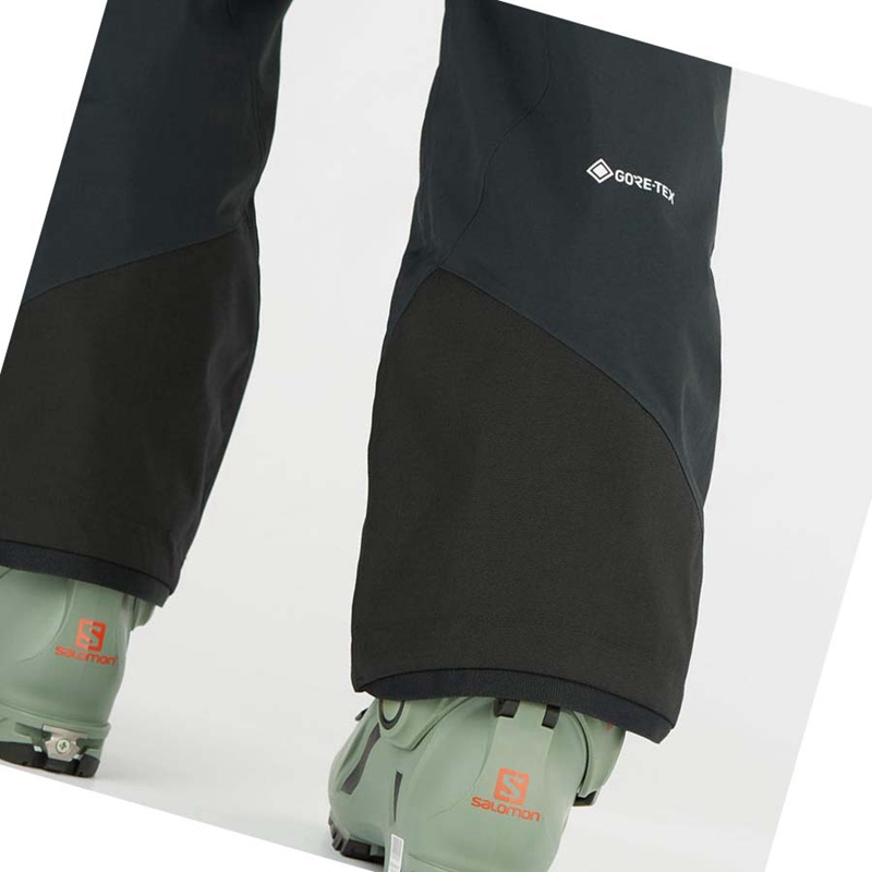 Salomon GRAVITY GORE-TEX Ski Hosen Herren Schwarz | LTSEQYA-93