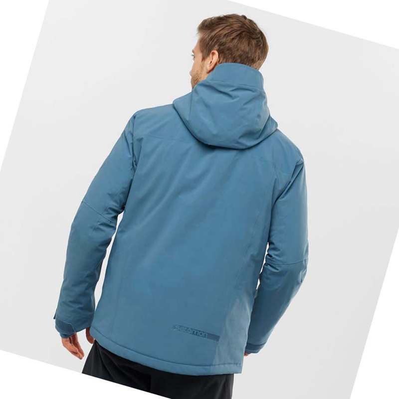Salomon HIGHLAND Ski Skijacken Herren Blau | WSYRGZM-90