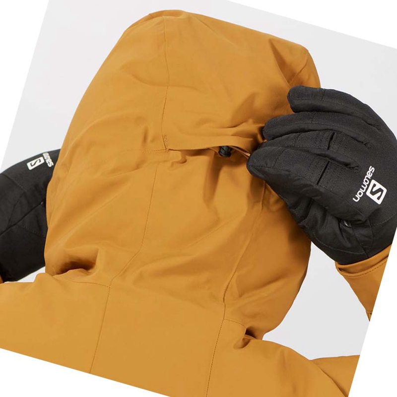 Salomon HIGHLAND Ski Skijacken Herren Gelb | XMZRVFN-24