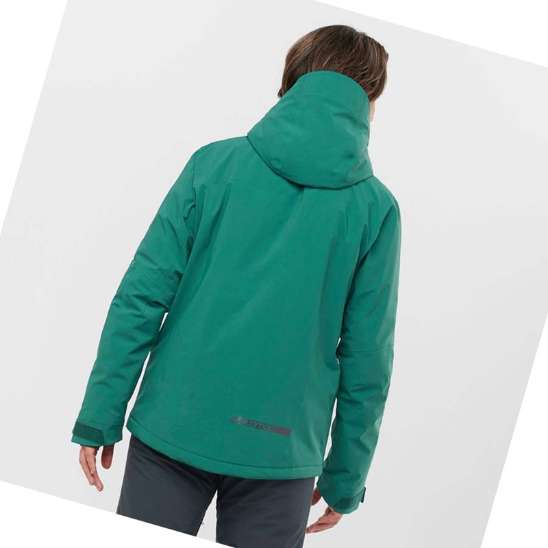 Salomon HIGHLAND Ski Skijacken Herren Grün | RTMPIAY-08