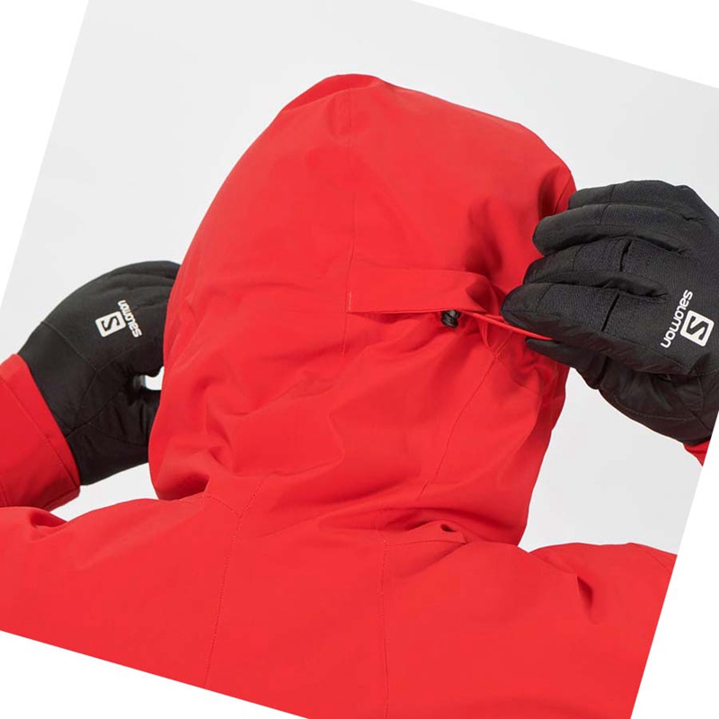Salomon HIGHLAND Ski Skijacken Herren Rot | SXJQYMZ-61