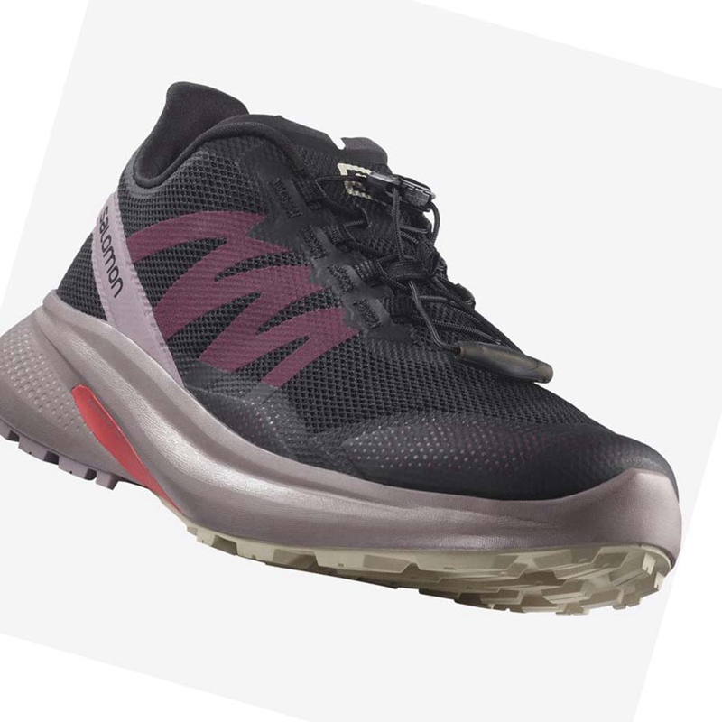 Salomon HYPULSE Trail Trailrunning Schuhe Damen Schwarz | OUFHXME-12