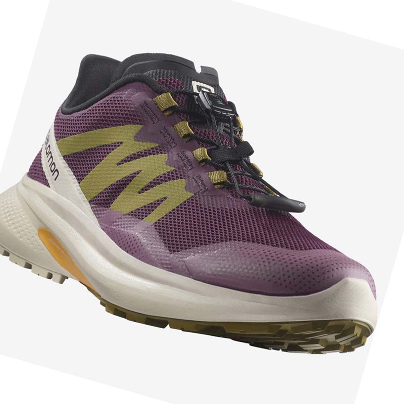 Salomon HYPULSE Trail Trailrunning Schuhe Damen Lila | QWTSVON-81