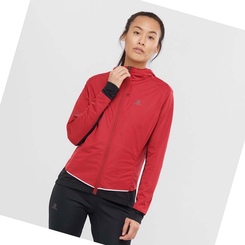 Salomon LIGHT SHELL Jacke Damen Rot | OAPXQKJ-02