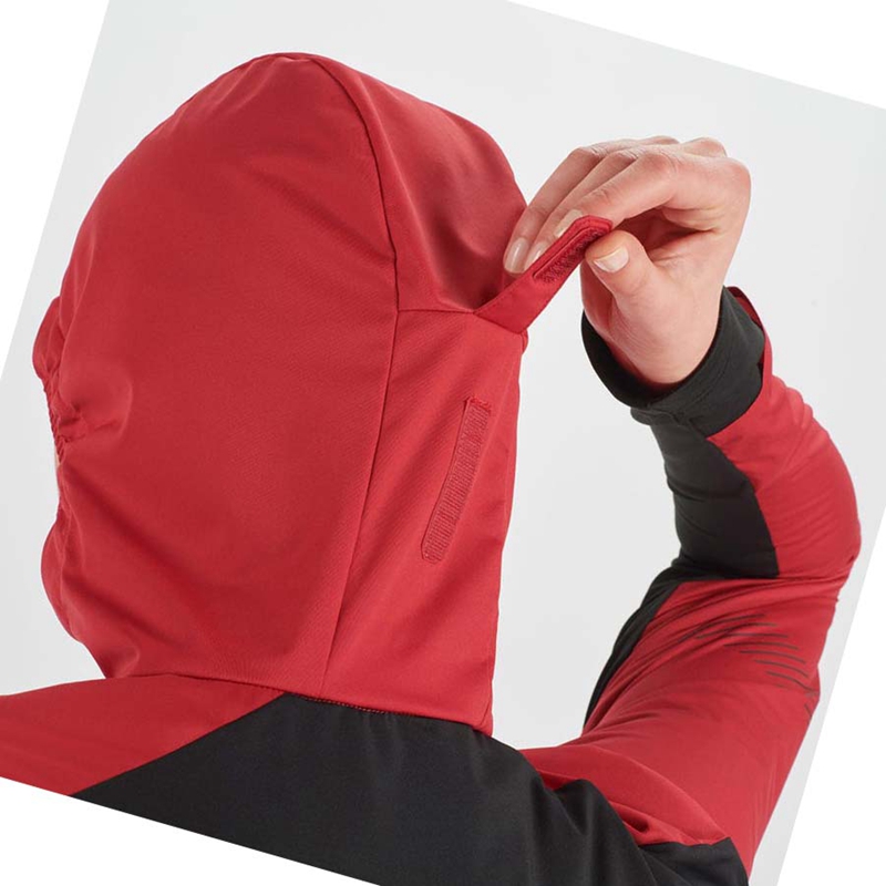 Salomon LIGHT SHELL Jacke Damen Rot | OAPXQKJ-02