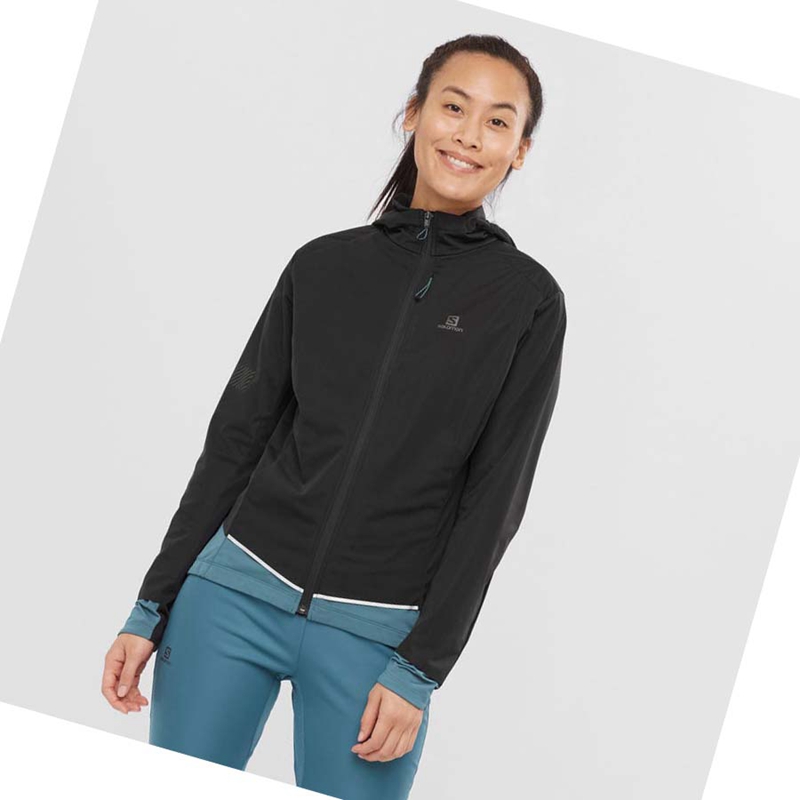 Salomon LIGHT SHELL Jacke Damen Schwarz | NWLYASJ-17