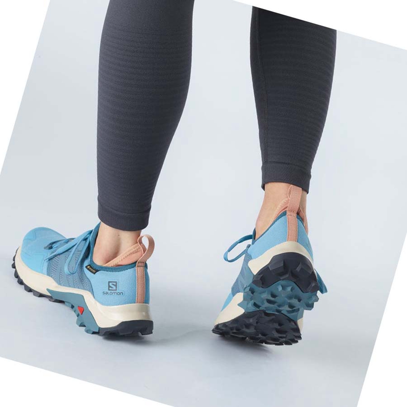 Salomon MADCROSS GORE-TEX Trailrunning Schuhe Damen Blau | AZRQDLH-16