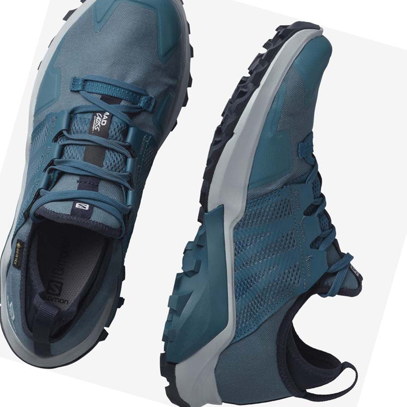 Salomon MADCROSS GORE-TEX Trailrunning Schuhe Herren Blau | TZQBJGD-53