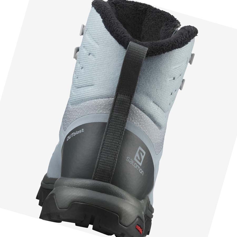 Salomon OUTBLAST THINSULATE™ CLIMASALOMON™ WATERPROOF Winterstiefel Damen Blau | KIXSPEU-62
