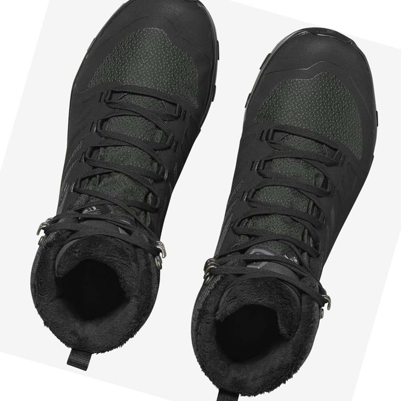 Salomon OUTBLAST THINSULATE™ CLIMASALOMON™ WATERPROOF Winterstiefel Damen Schwarz | VTLAHDW-81