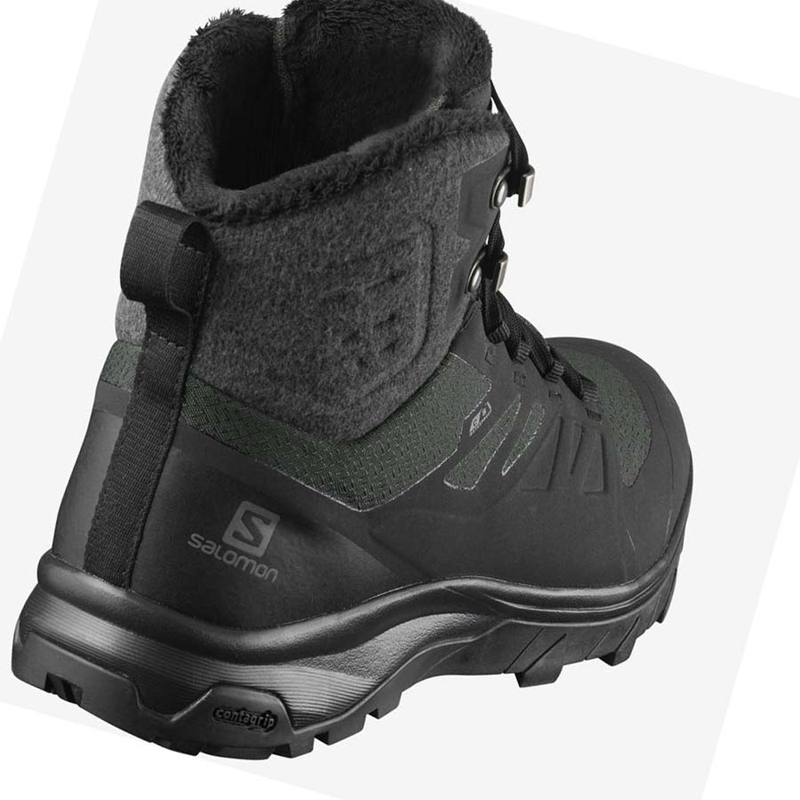 Salomon OUTBLAST THINSULATE™ CLIMASALOMON™ WATERPROOF Winterstiefel Damen Schwarz | VTLAHDW-81