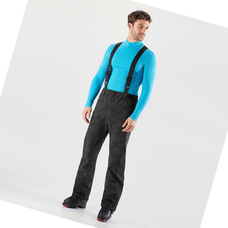Salomon OUTLAW 3L Ski Hosen Herren Schwarz | BNGVYLJ-46