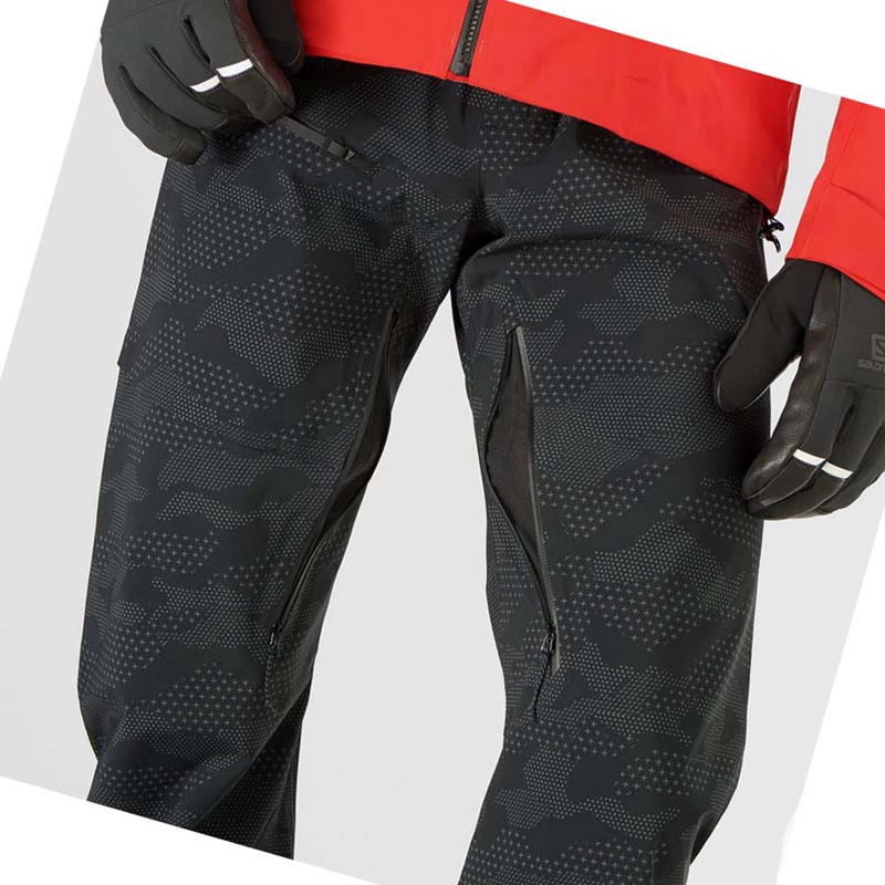 Salomon OUTLAW 3L Ski Hosen Herren Schwarz | BNGVYLJ-46