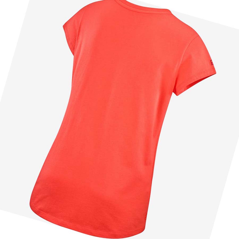 Salomon OUTLIFE SCOOP HEM TEE W T-shirts Damen Orange | DWMTBRG-67