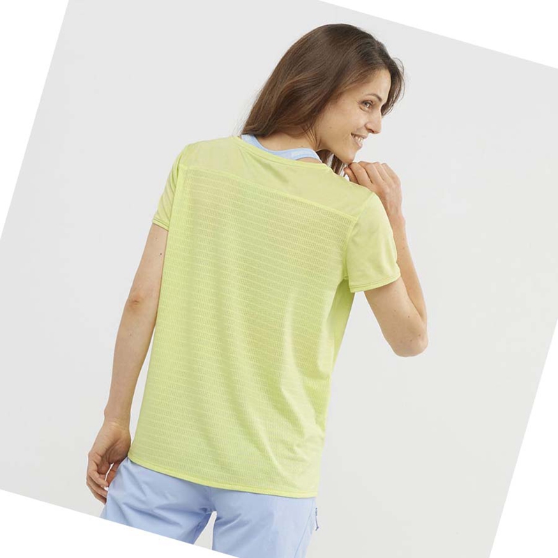 Salomon OUTLINE SUMMER T-shirts Damen Mintfarben | DFORHVP-02