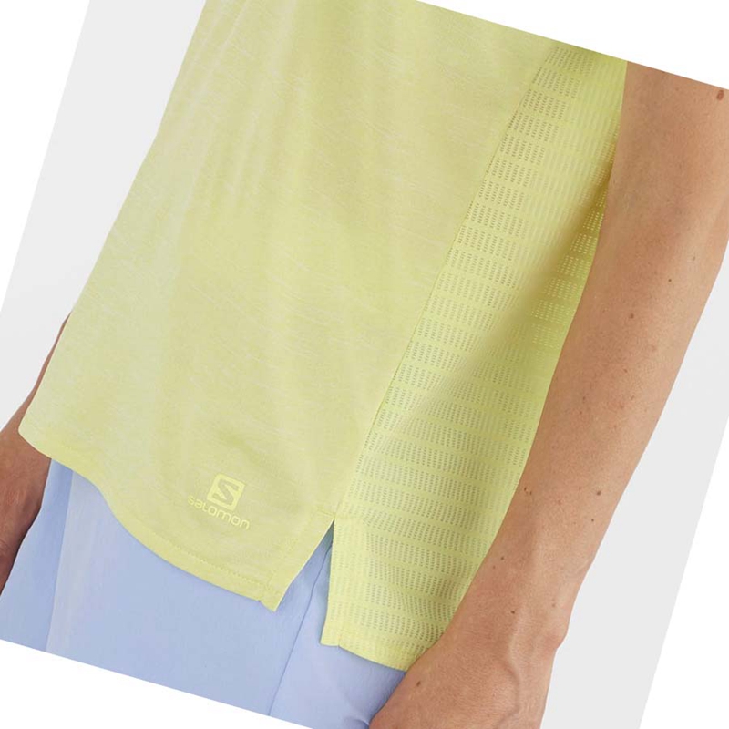 Salomon OUTLINE SUMMER T-shirts Damen Mintfarben | DFORHVP-02