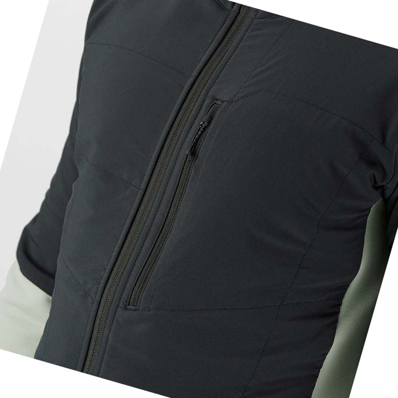 Salomon OUTLINE WARM HYBRID Hoodie Herren Aqua | THWLOXM-94