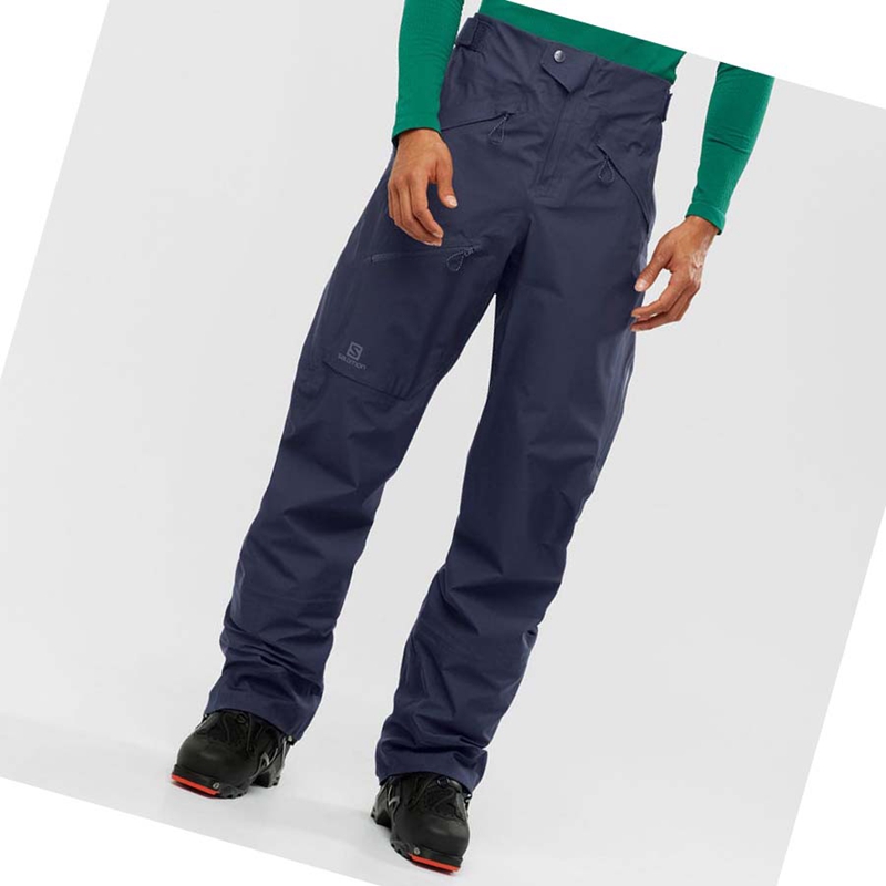 Salomon OUTPEAK GORE-TEX 3L Ski Hosen Herren Blau | QUNKXZS-39