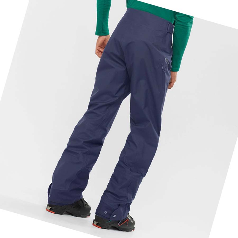 Salomon OUTPEAK GORE-TEX 3L Ski Hosen Herren Blau | QUNKXZS-39
