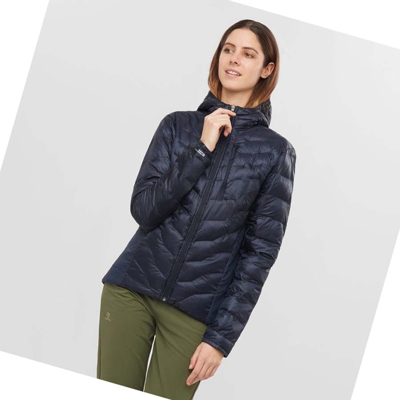 Salomon OUTPEAK PRIMALOFT INSULATED Jacke Damen Blau | ISGMKBF-63