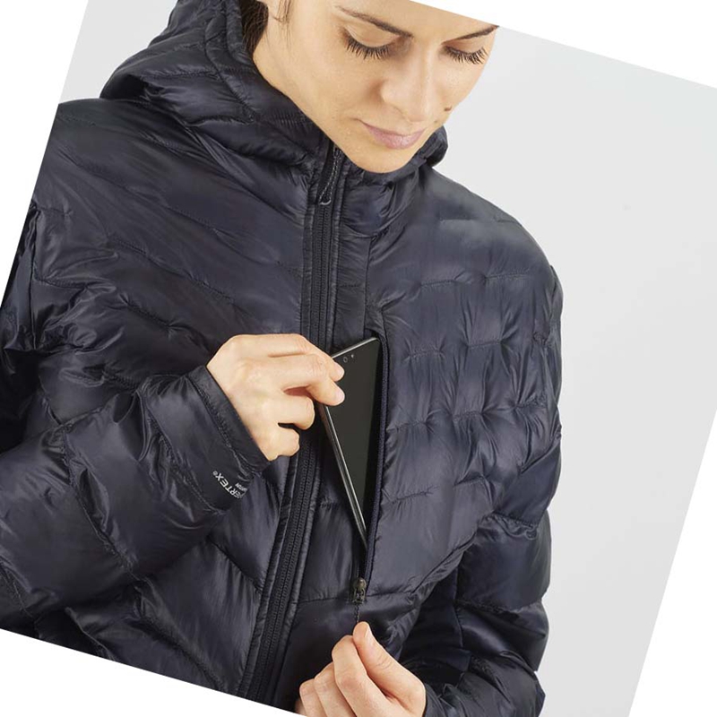 Salomon OUTPEAK PRIMALOFT INSULATED Jacke Damen Blau | ISGMKBF-63